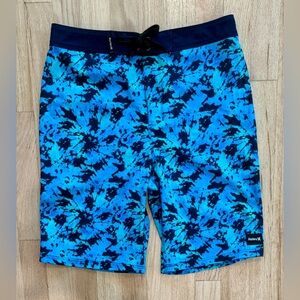 Hurley Hrlb Phantom Haleiwa Bds Board Shorts Swim Trunks Bathing‎ Suit, sz 16/28